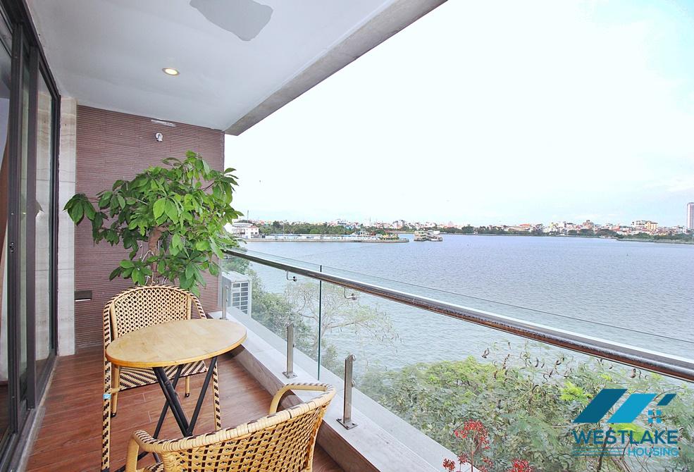 A beautiful lake view 2 bedroom apartment for rent in Nhat chieu, Tay Ho