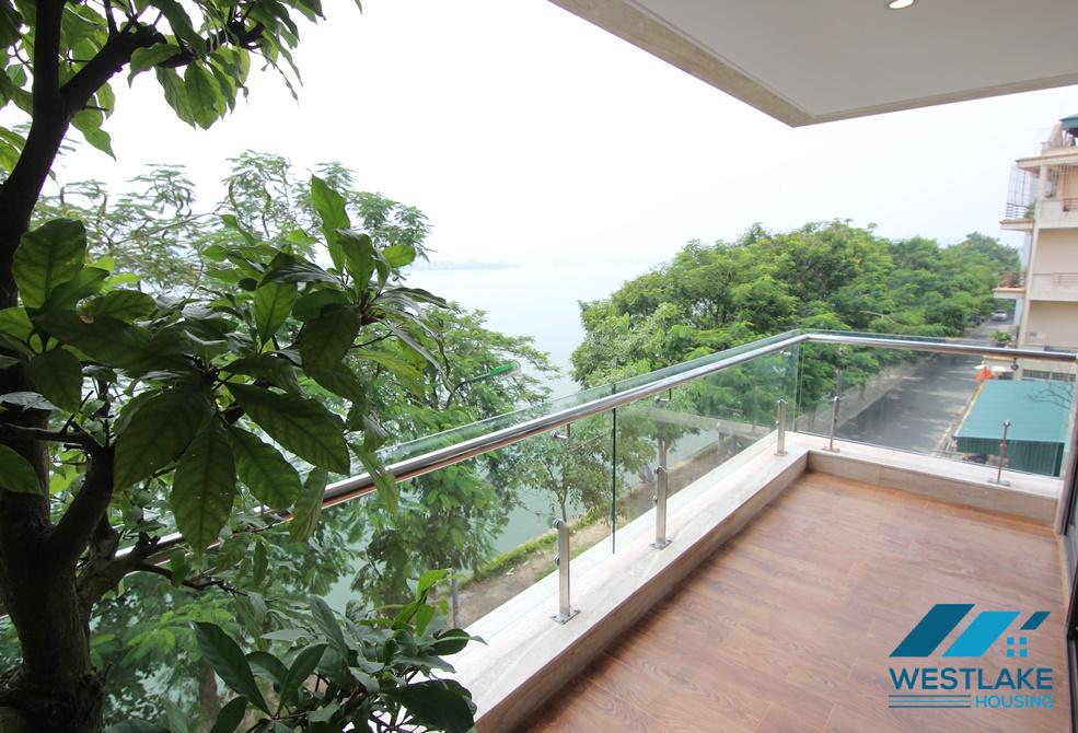 Lake view two bedrooms apartment for rent in Tay Ho, Ha Noi