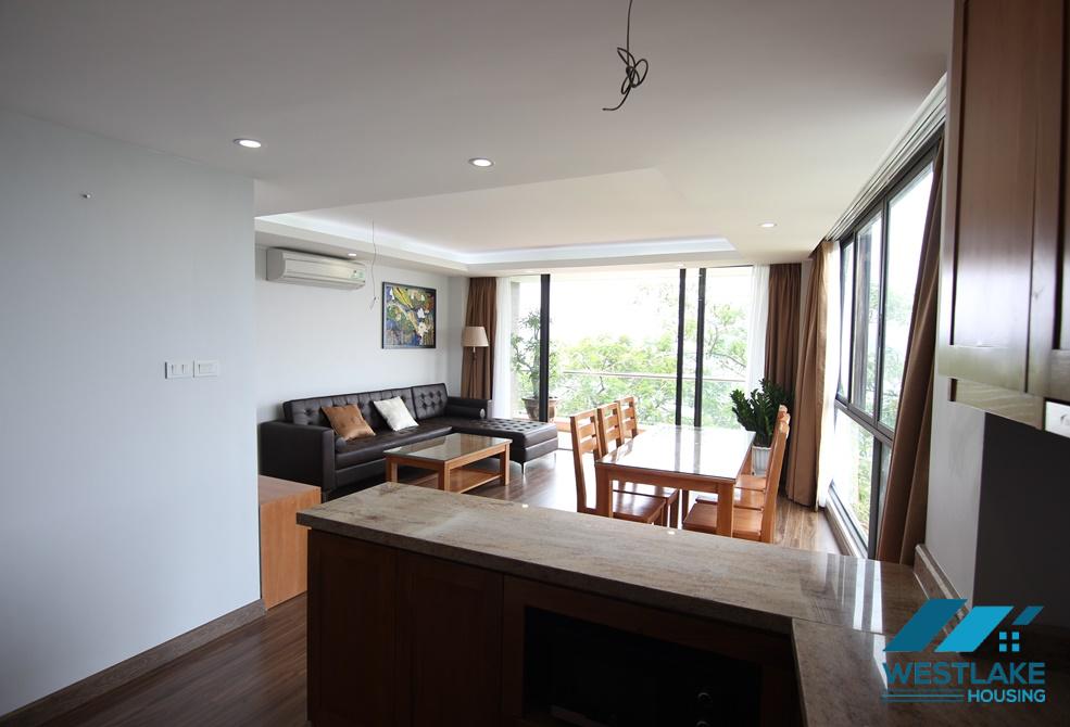 Lake view two bedrooms apartment for rent in Tay Ho, Ha Noi