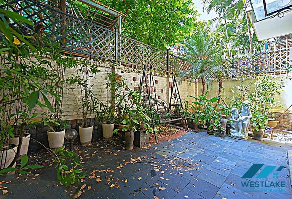 A cozy four-bedroom house with a lovely garden in Tay Ho district, HaNoi