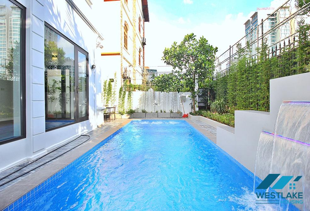 Bright 5 bedroom villa to rent with swimming pool in Tay Ho st.