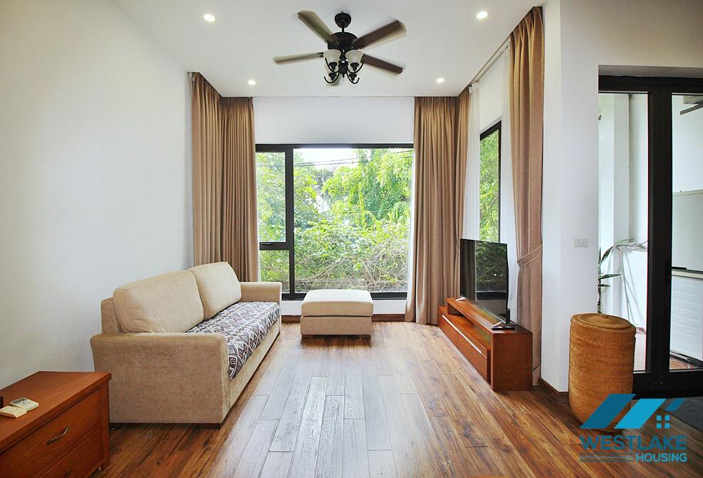 Big balcony 2 bedrooms apartments for rent on Dang Thai Mai, Tay Ho, Hanoi