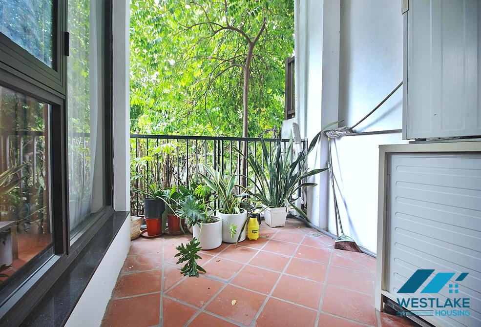 Big balcony 2 bedrooms apartments for rent on Dang Thai Mai, Tay Ho, Hanoi