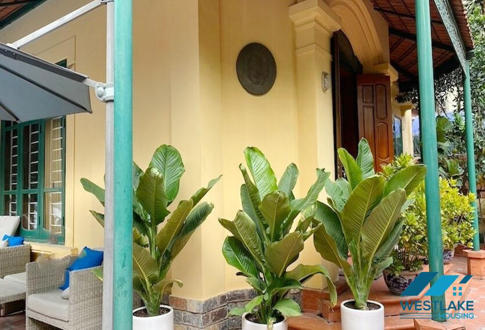 Spacious garden 6 bedrooms villa with outdoor pool in To Ngoc Van st, Tay Ho