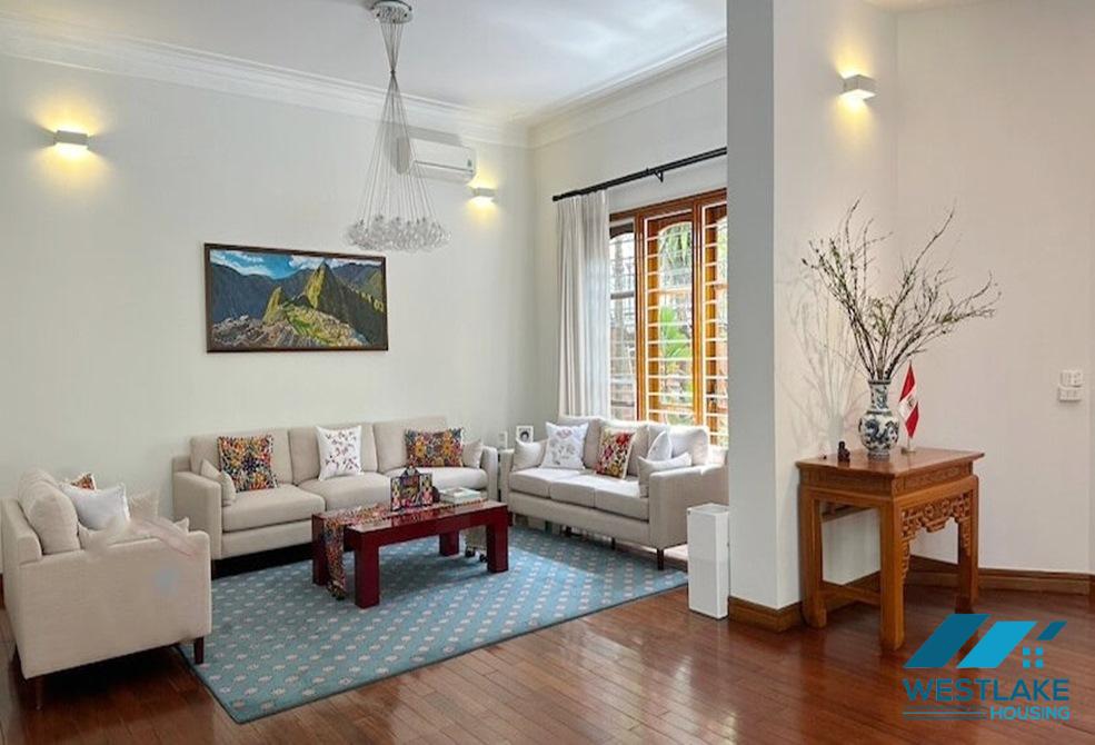 Spacious garden 6 bedrooms villa with outdoor pool in To Ngoc Van st, Tay Ho