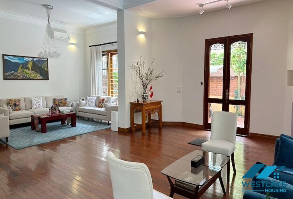 Spacious garden 6 bedrooms villa with outdoor pool in To Ngoc Van st, Tay Ho