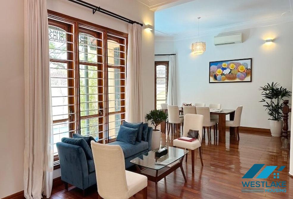 Spacious garden 6 bedrooms villa with outdoor pool in To Ngoc Van st, Tay Ho