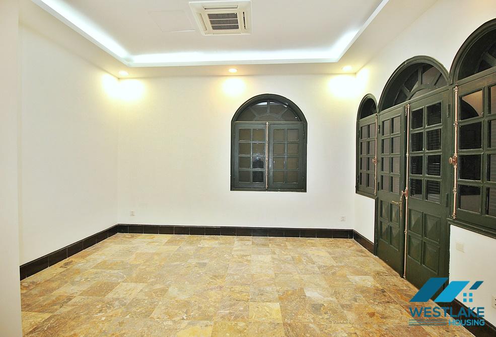 Spacious house with large courtyard for rent in Tay Ho area, Hanoi