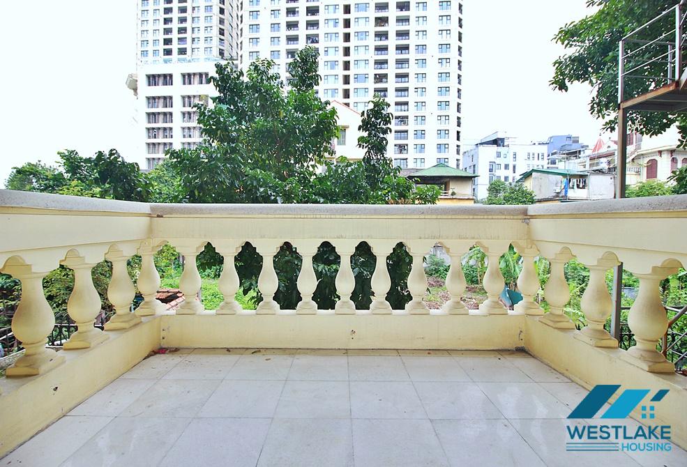 Spacious house with large courtyard for rent in Tay Ho area, Hanoi