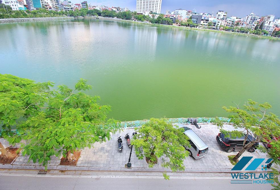 Beautiful 03- bedroom apartment with amazing lake view for rent on Quang An Street, Tay Ho, Hanoi