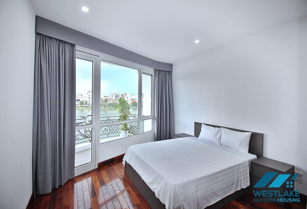 Beautiful 03- bedroom apartment with amazing lake view for rent on Quang An Street, Tay Ho, Hanoi