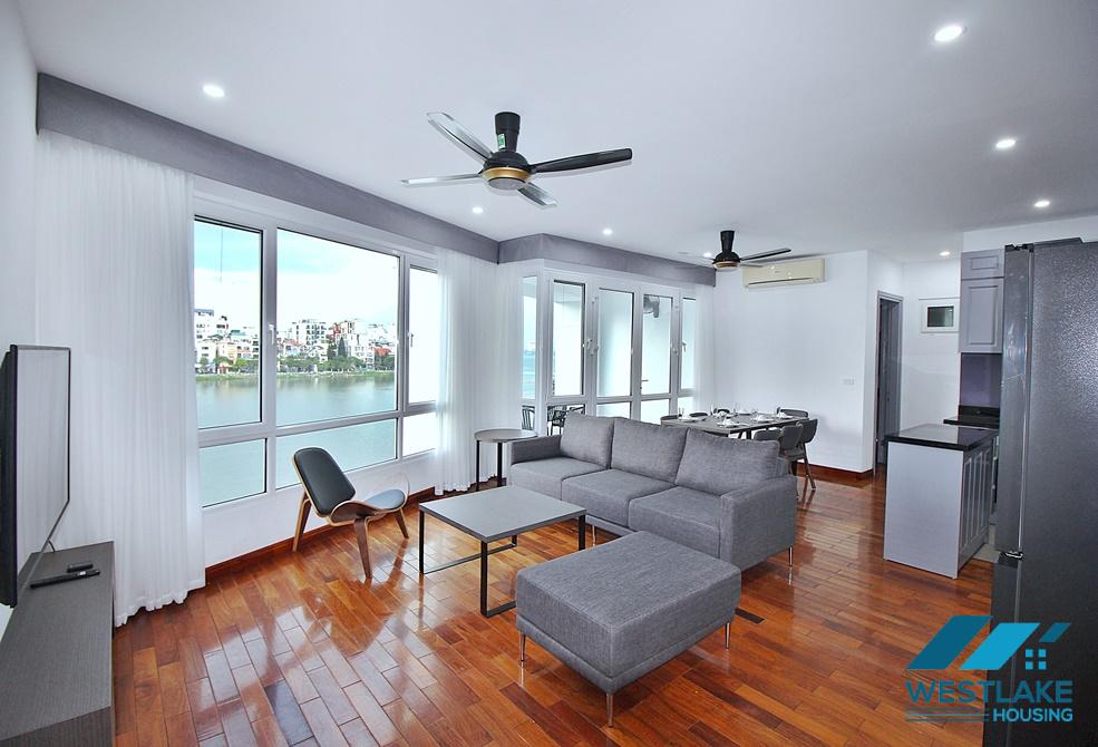 Beautiful 03- bedroom apartment with amazing lake view for rent on Quang An Street, Tay Ho, Hanoi