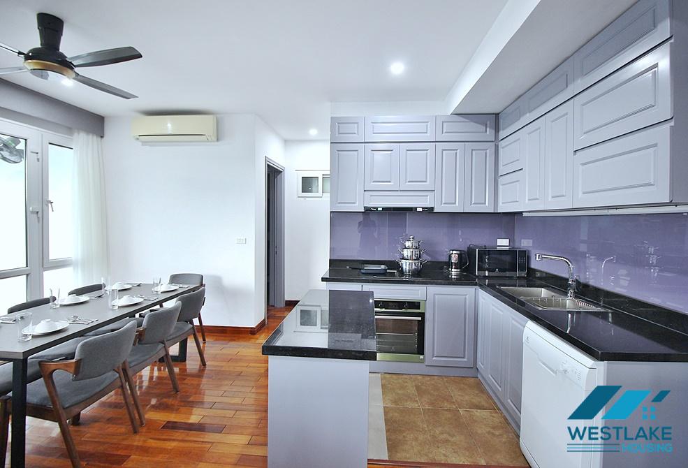 Beautiful 03- bedroom apartment with amazing lake view for rent on Quang An Street, Tay Ho, Hanoi