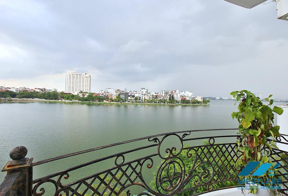 Beautiful 03- bedroom apartment with amazing lake view for rent on Quang An Street, Tay Ho, Hanoi