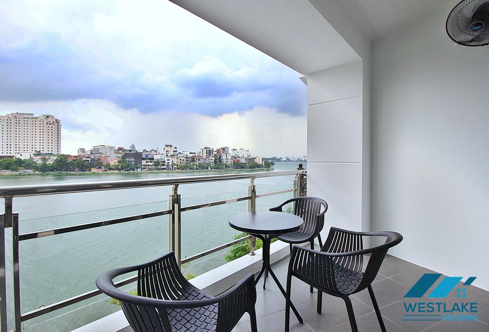 Beautiful 03- bedroom apartment with amazing lake view for rent on Quang An Street, Tay Ho, Hanoi