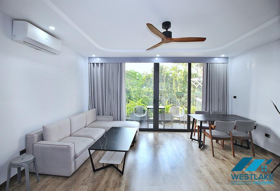 Green view, spacious 01 bedroom apartment for rent in Tay Ho, Hanoi