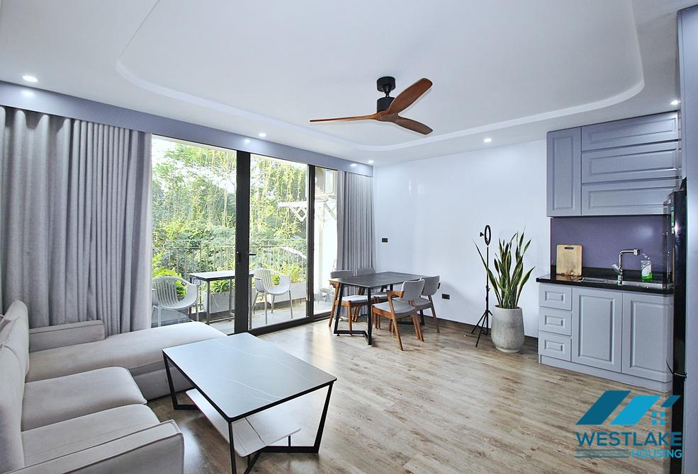 Green view, spacious 01 bedroom apartment for rent in Tay Ho, Hanoi