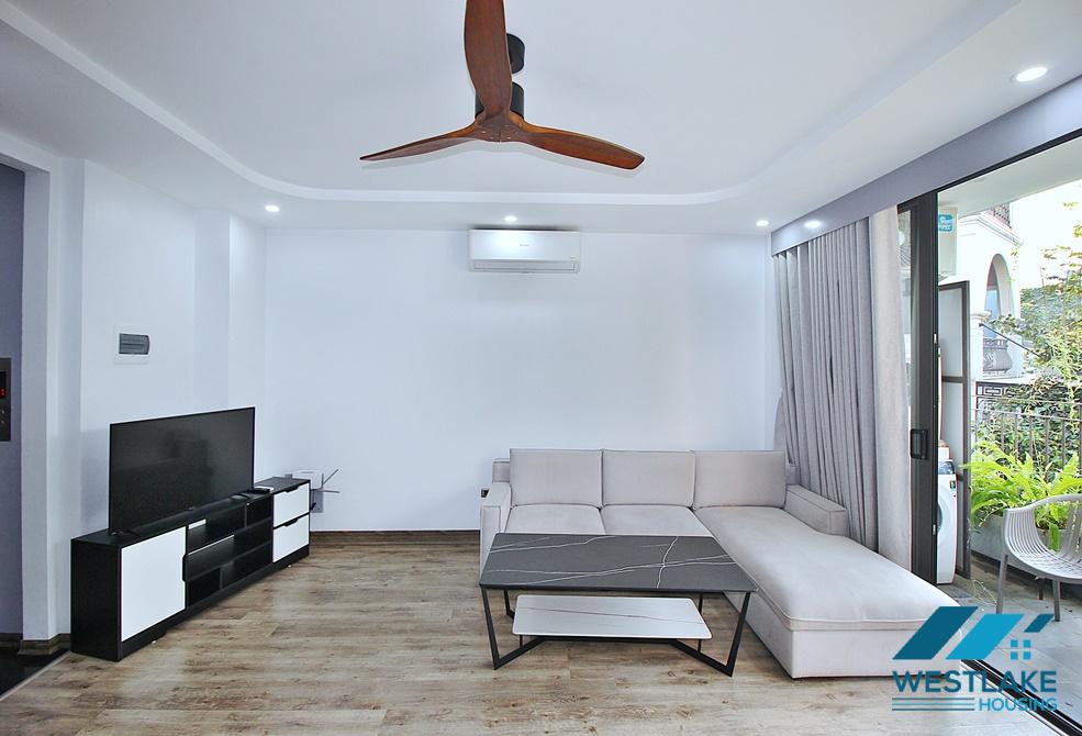 Green view, spacious 01 bedroom apartment for rent in Tay Ho, Hanoi