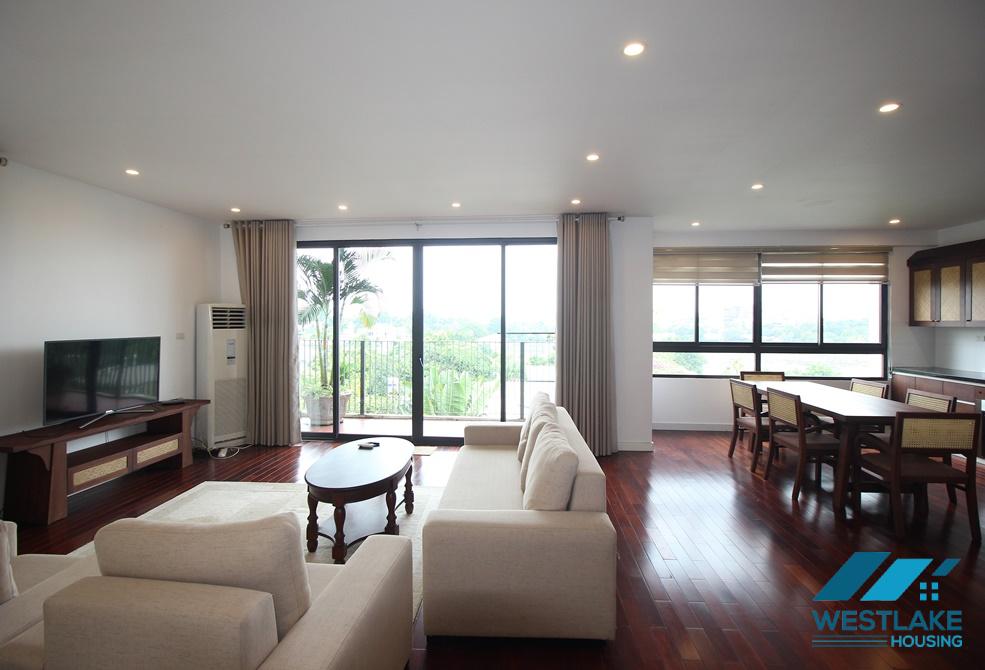 Spacious fully serviced apartment for lease in Tay Ho, 03 bedrooms