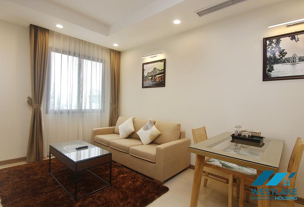 Bright one bedroom for rent in  Hai Ba Trung st , Hoan Kiem.