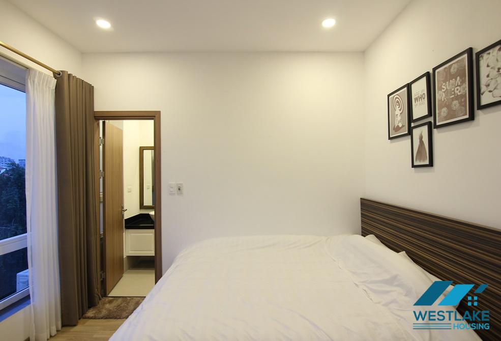 Bright 02-bedroom apartment with large balcony on Dang Thai Mai Street, Tay Ho, Hanoi for rent