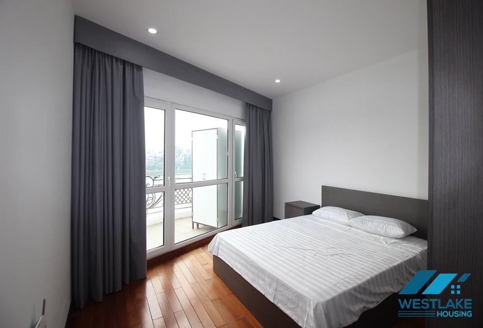 Amazing lake view 03 bedroom apartment for rent on Quang An Street, Tay Ho, Hanoi