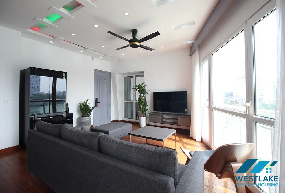 Amazing lake view 03 bedroom apartment for rent on Quang An Street, Tay Ho, Hanoi