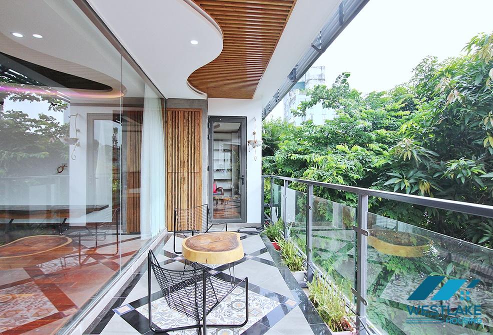 A fabulous brand- new Sophisticated architecture 4 bedroom apartment for rent in To Ngoc Van.