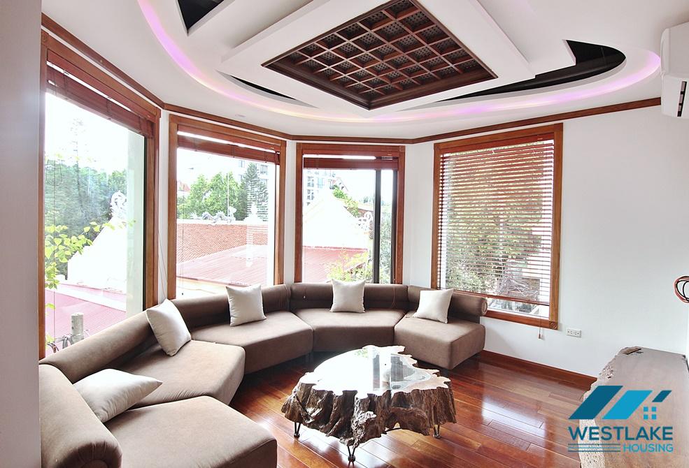 A fabulous brand- new Sophisticated architecture 4 bedroom apartment for rent in To Ngoc Van.