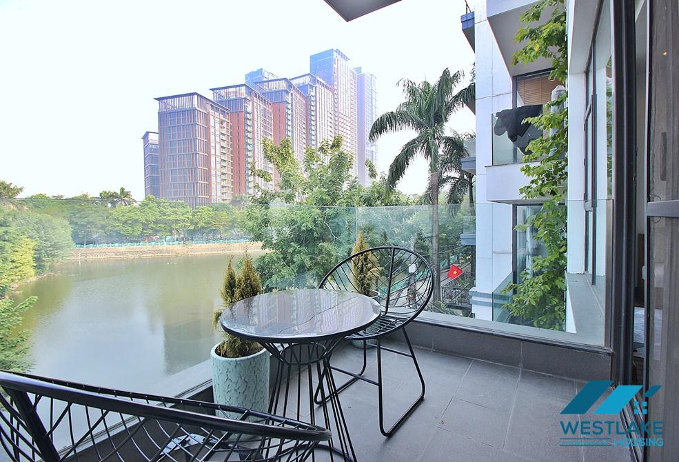 Brand new 2 bedroom and lake view for rent in Quang Khanh st, Tay Ho district.