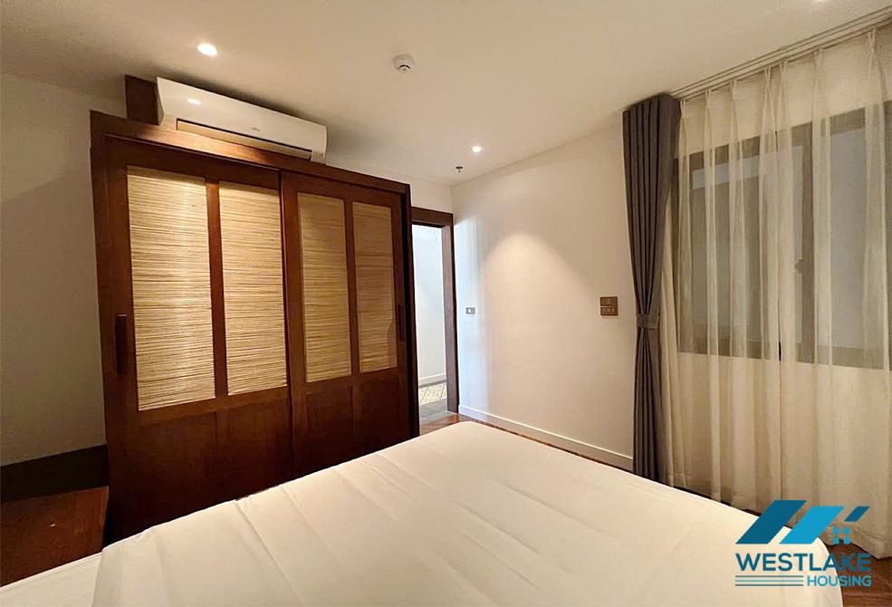 Lake view and new three bedrooms apartment for rent in Truc Bach area, Ha Noi