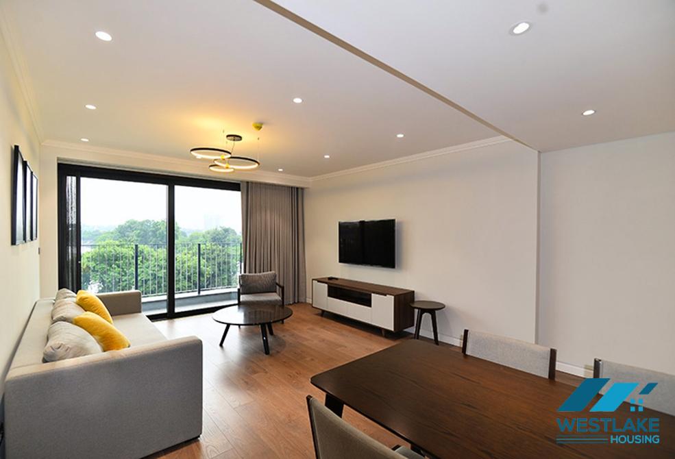 Two bedroom apartment with lake view for rent on Truc Bach Street, Ba Dinh District, Hanoi