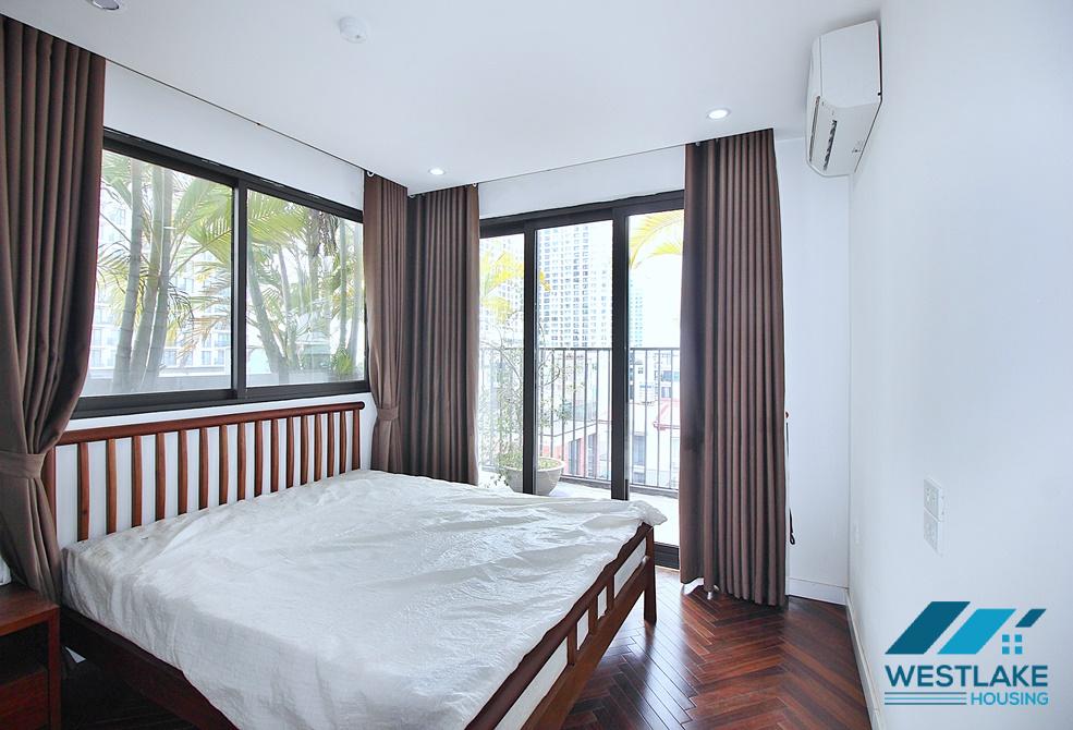 Serviced apartment with lots of nature light for rent on Tay Ho Street, Hanoi