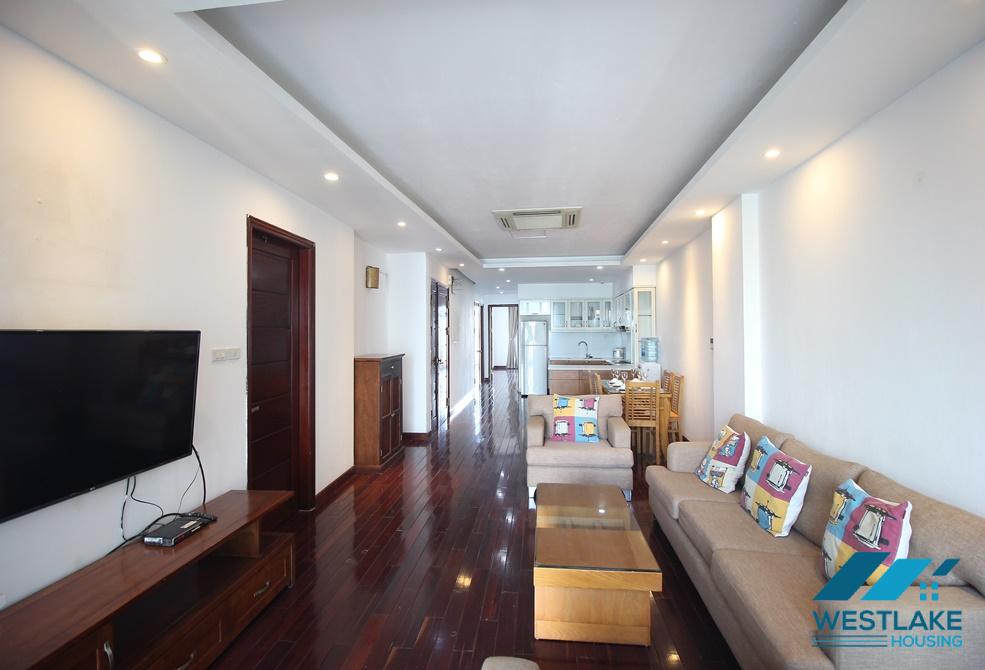 Spacious 03-bedroom apartment for lease on Xuan Dieu Street, Tay Ho, Hanoi