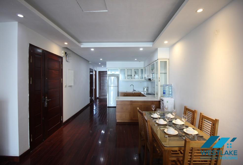 Spacious 03-bedroom apartment for lease on Xuan Dieu Street, Tay Ho, Hanoi