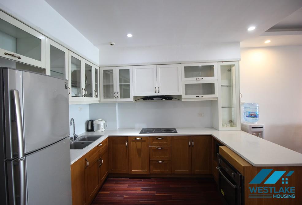 Spacious 03-bedroom apartment for lease on Xuan Dieu Street, Tay Ho, Hanoi