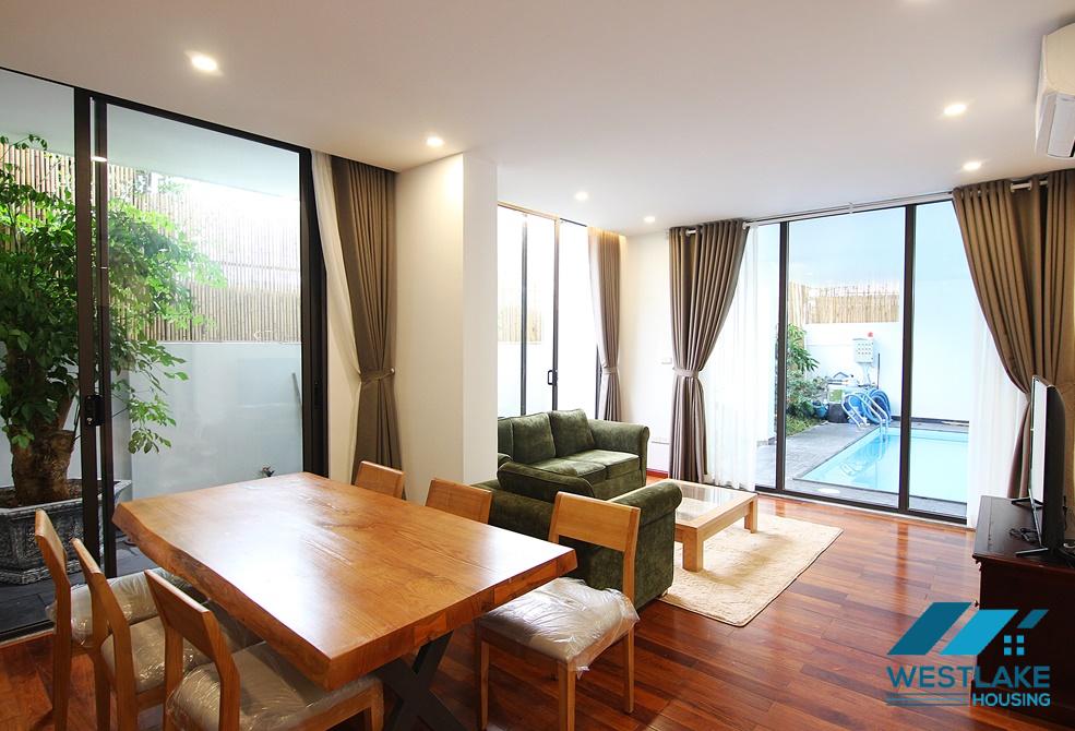 A modern 2 bedroom apartment with swimming pool in Tay ho street