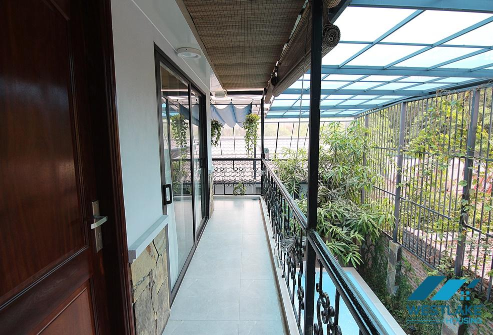 Gorgeous swimming pool garden villa for rent in Tay Ho