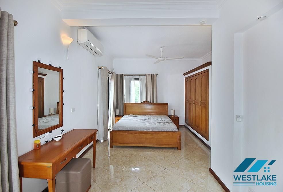 Spacious 03-bedroom apartment for rent on Dang Thai Mai Street, Tay Ho District, Hanoi