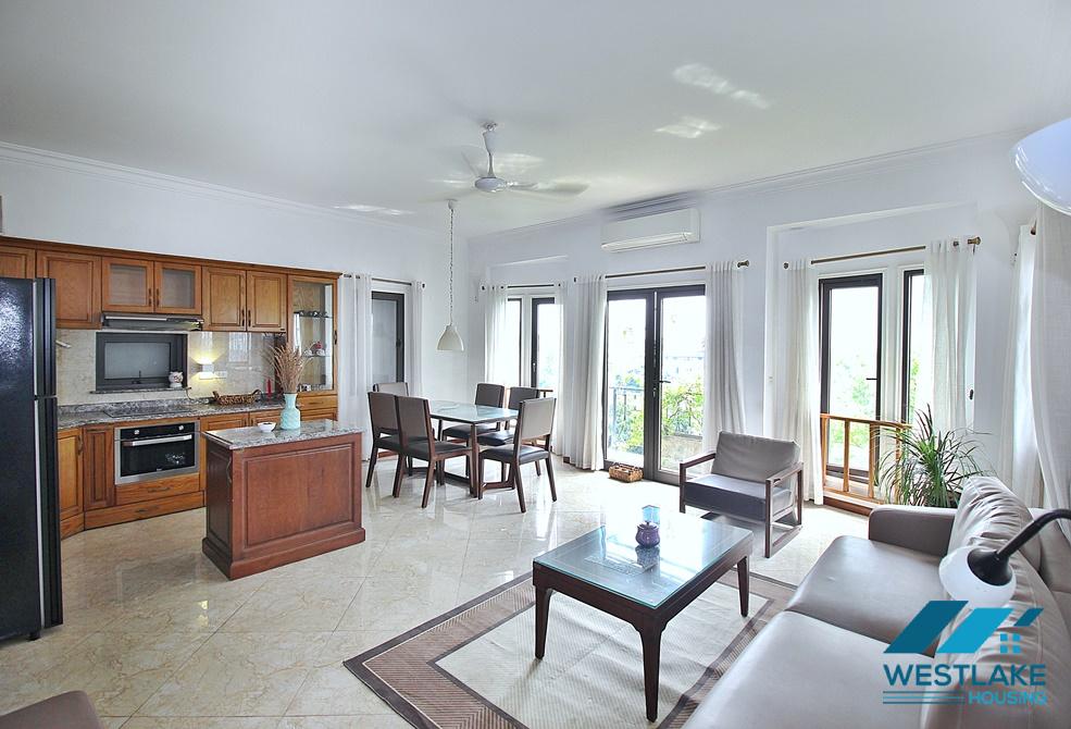 Spacious 03-bedroom apartment for rent on Dang Thai Mai Street, Tay Ho District, Hanoi