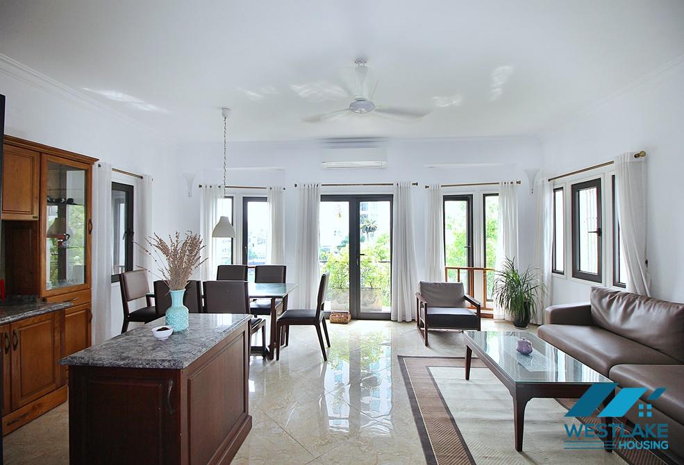 Spacious 03-bedroom apartment for rent on Dang Thai Mai Street, Tay Ho District, Hanoi