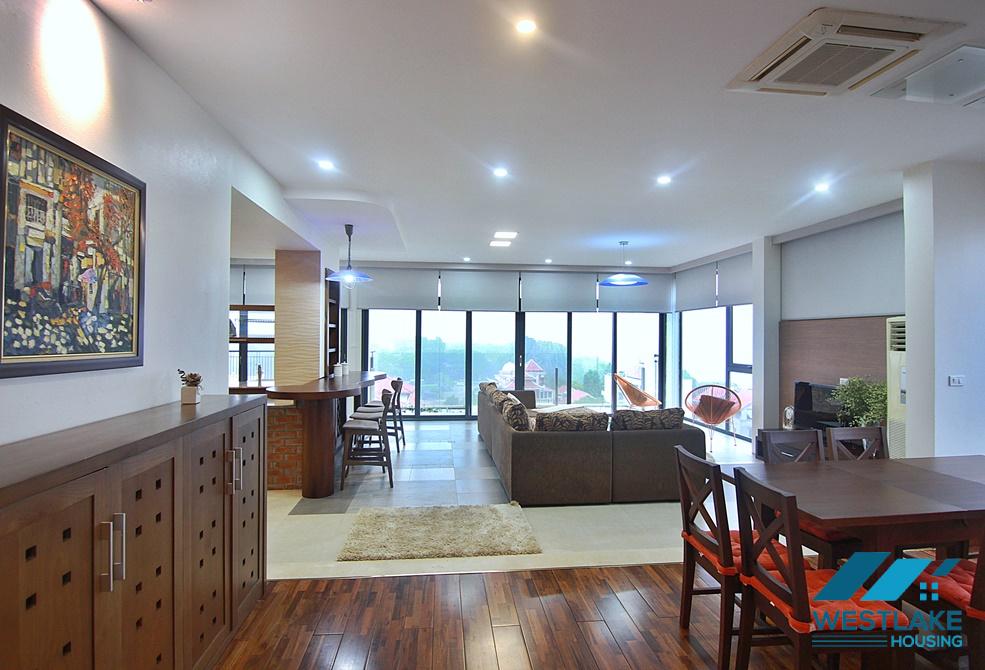 Spacious 04-bedroom serviced apartment for rent in Tay Ho, Hanoi