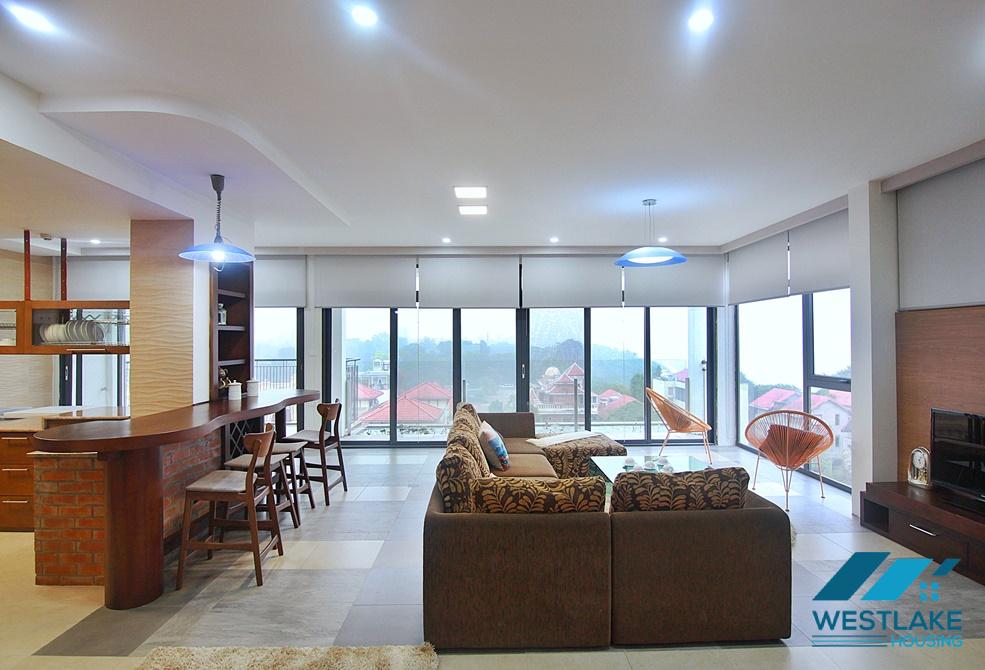 Spacious 04-bedroom serviced apartment for rent in Tay Ho, Hanoi