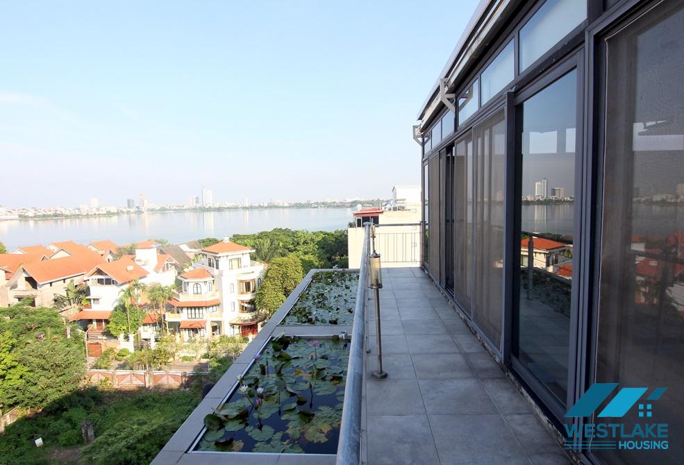 Spacious 04-bedroom serviced apartment for rent in Tay Ho, Hanoi