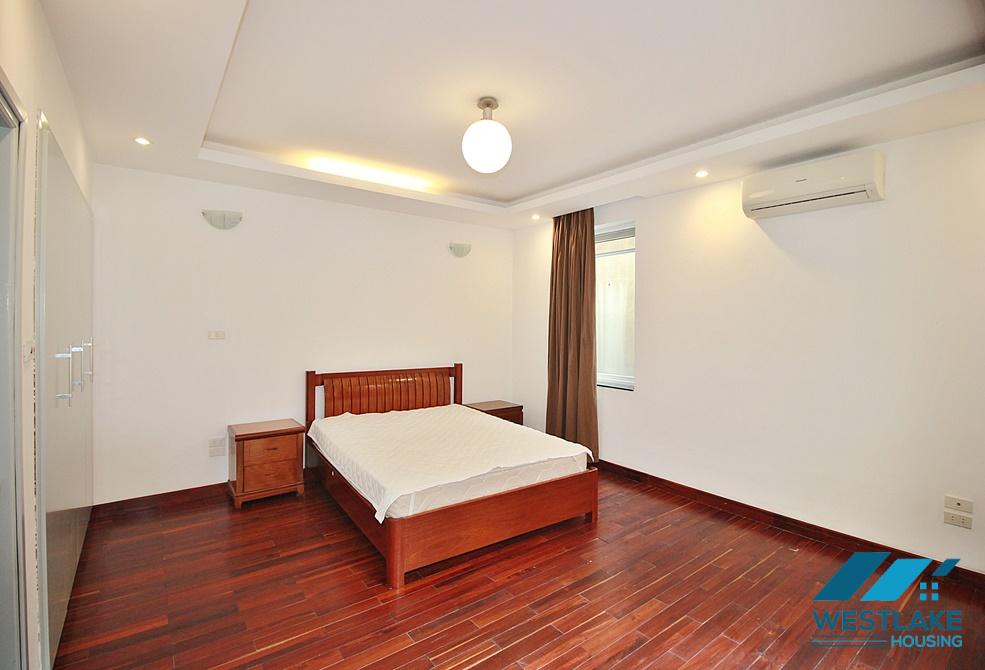 Lake view and very spacious 03-bedroom apartment for rent on Quang Khanh Street, Tay Ho, Hanoi