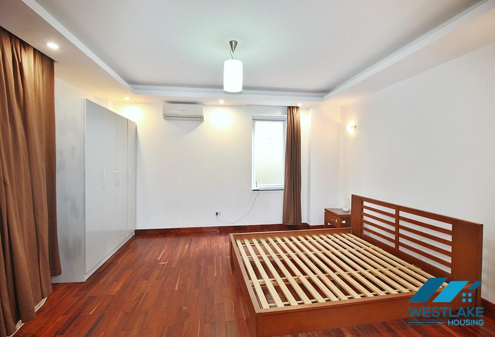 Lake view and very spacious 03-bedroom apartment for rent on Quang Khanh Street, Tay Ho, Hanoi