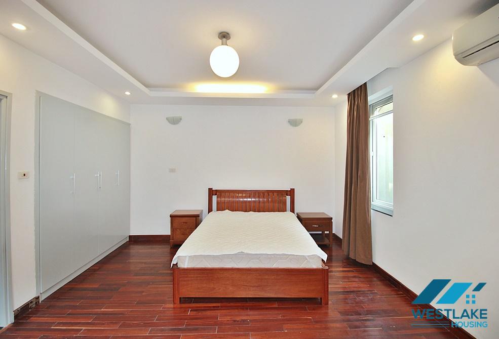 Lake view and very spacious 03-bedroom apartment for rent on Quang Khanh Street, Tay Ho, Hanoi