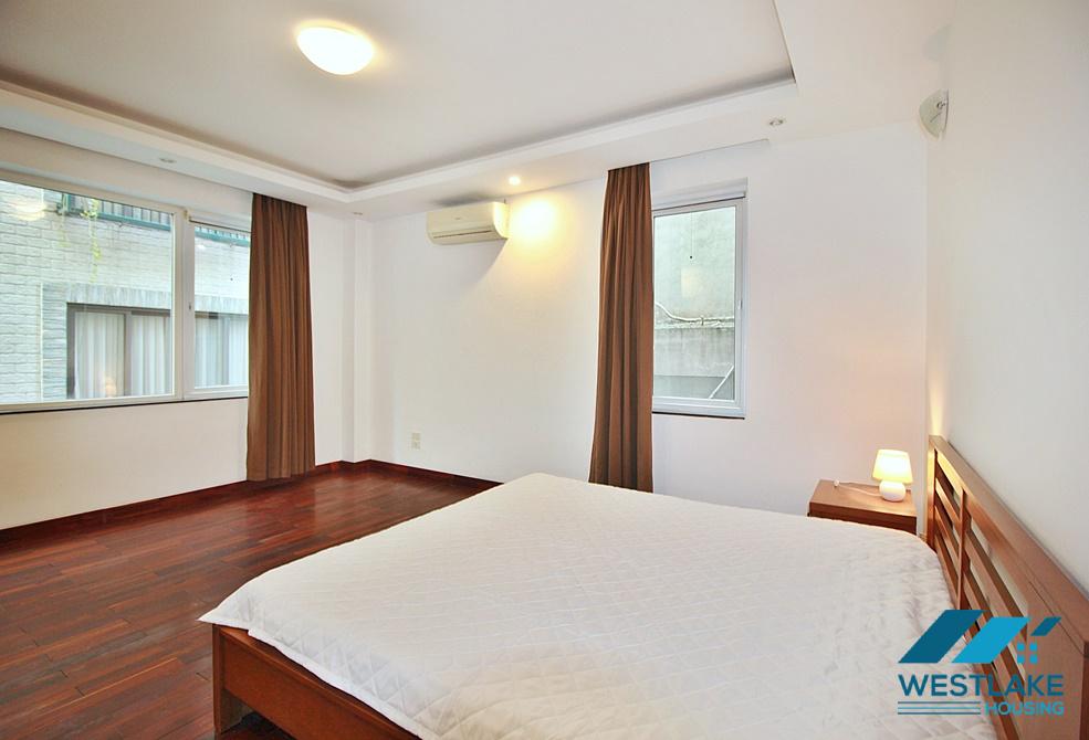 Lake view and very spacious 03-bedroom apartment for rent on Quang Khanh Street, Tay Ho, Hanoi