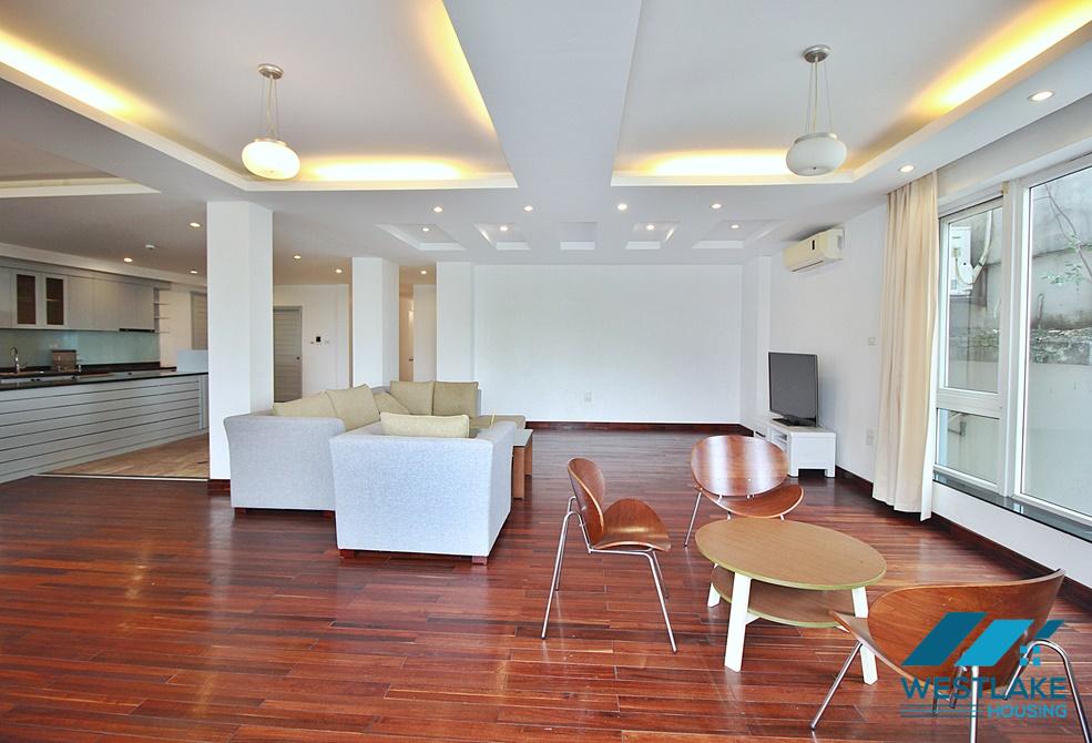 Lake view and very spacious 03-bedroom apartment for rent on Quang Khanh Street, Tay Ho, Hanoi