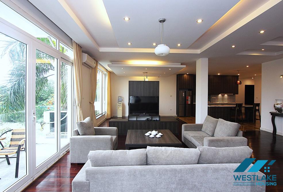 Beautiful 04 bedrooms apartment with amazing lake view for rent in Tay Ho, Hanoi